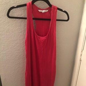 Hot pink jersey dress